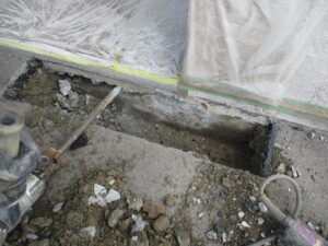 地下からの漏水工事完成